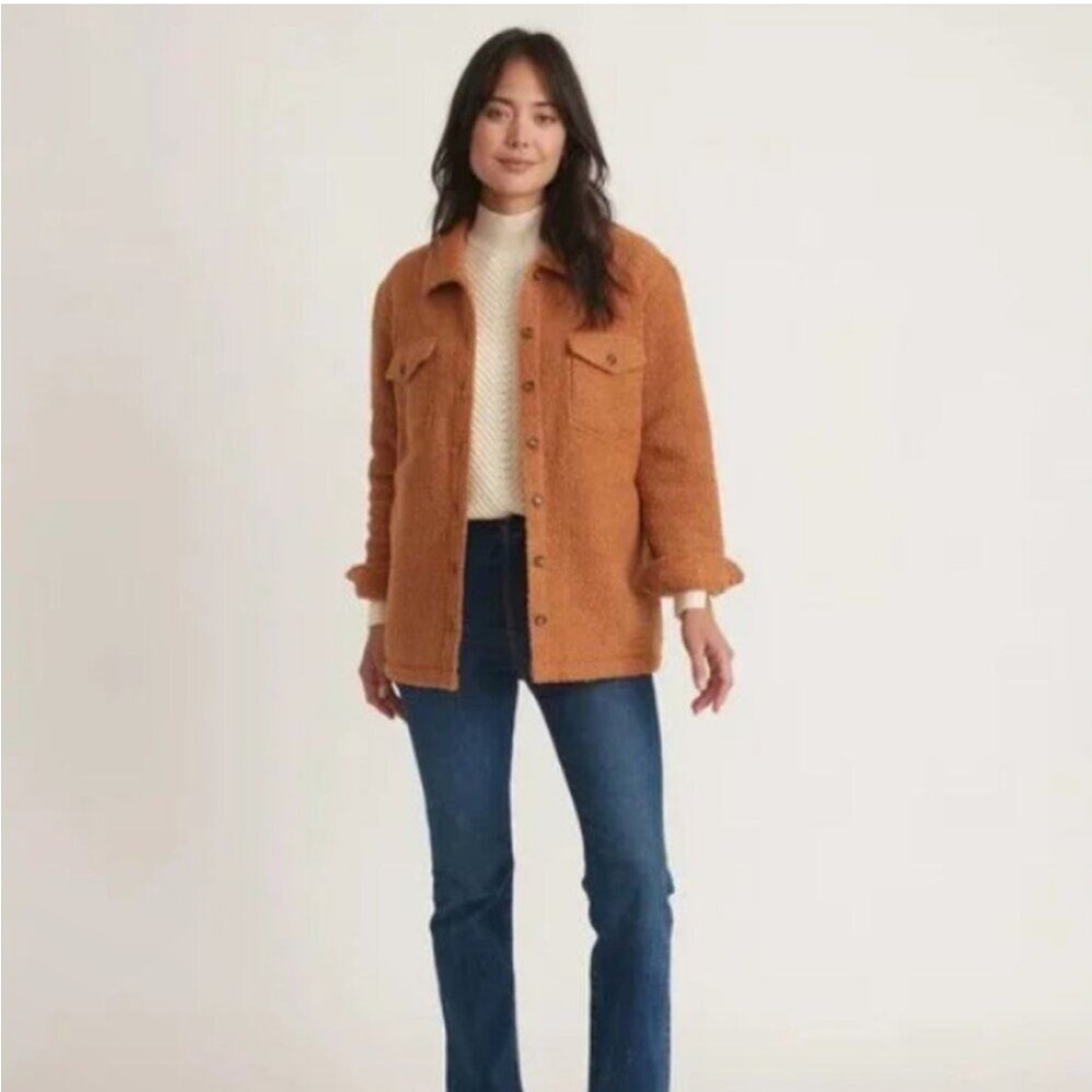 NEW Marine Layer Eden Sherpa Overshirt Cashew
Extra Large